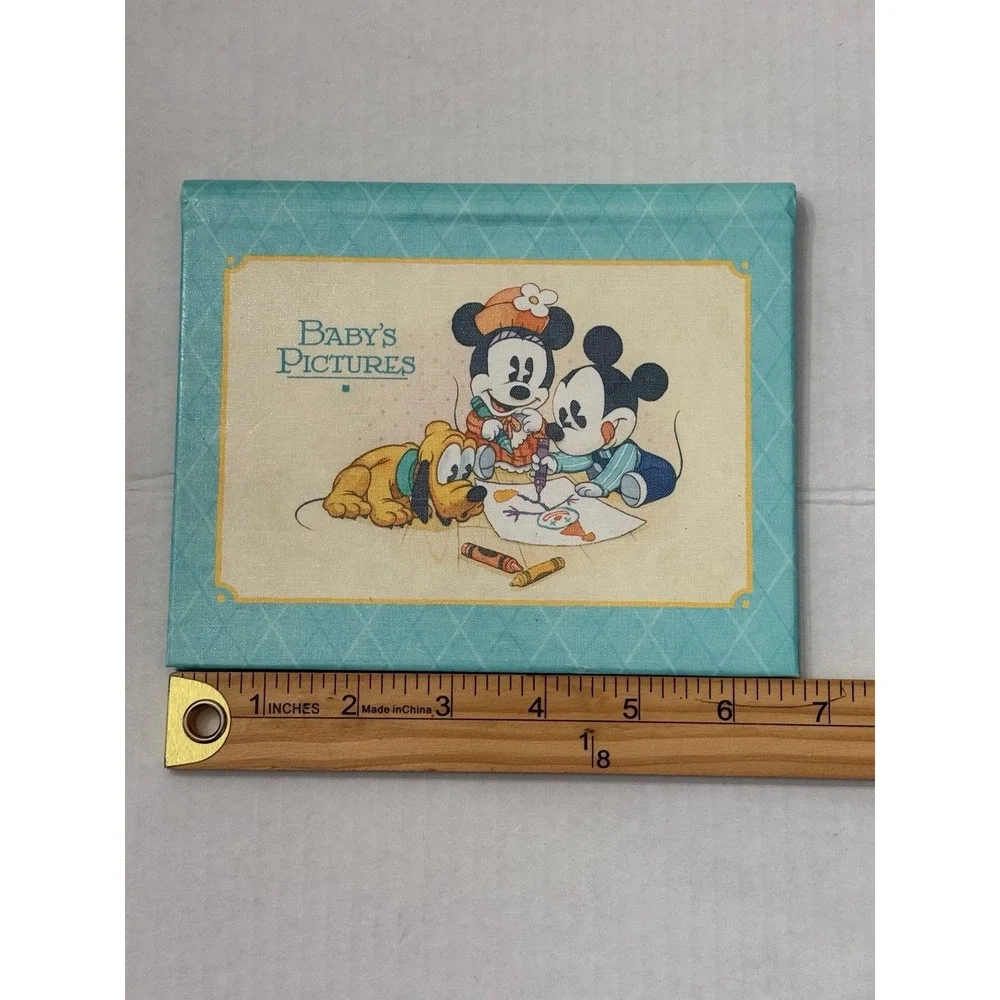 VTG Disney Mickey & Co Baby Picture Small Album by Hallmark Baby Mickey & Minnie
